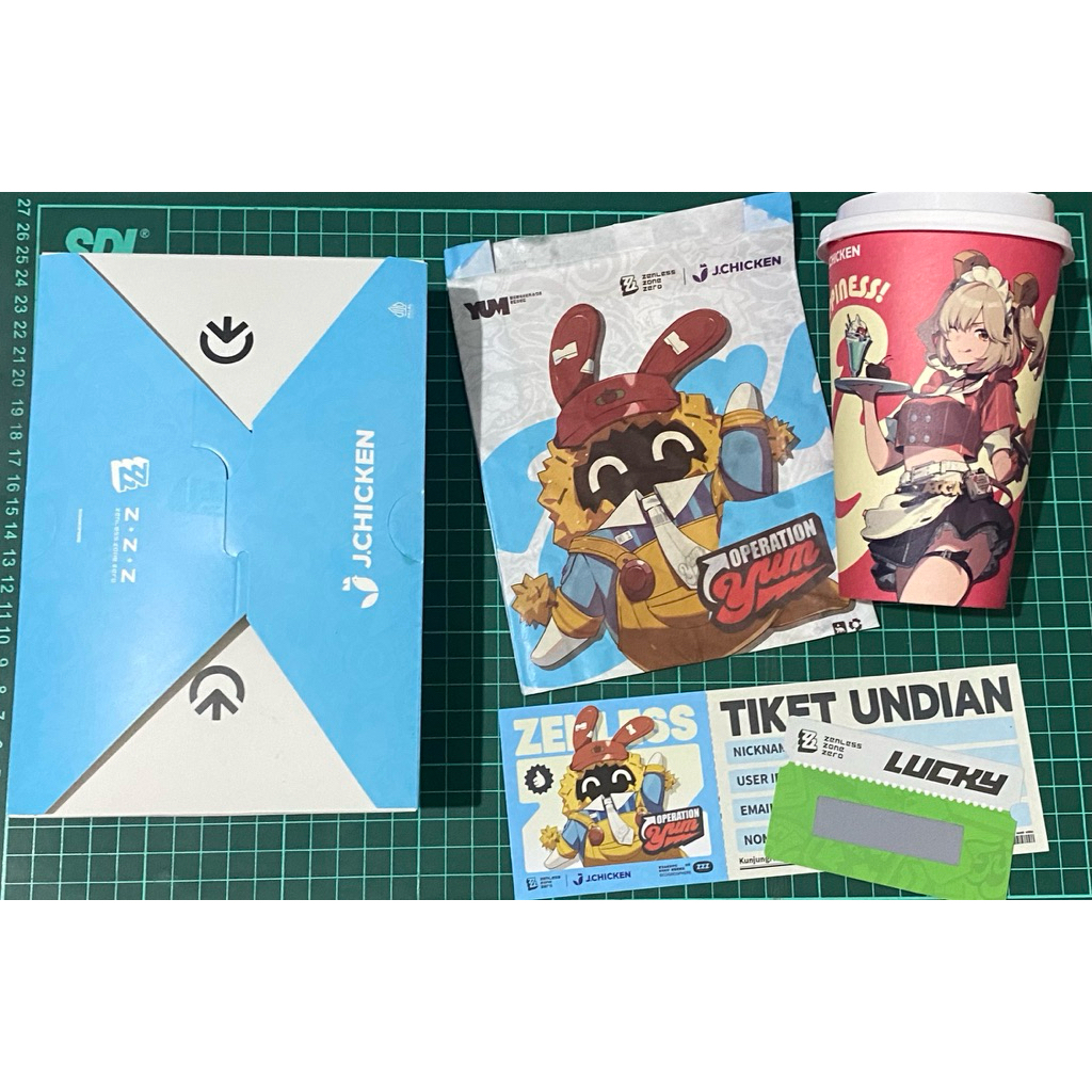 Zenless Zone Zero ZZZ x J Chicken Collab Offi Merchandise Box Package