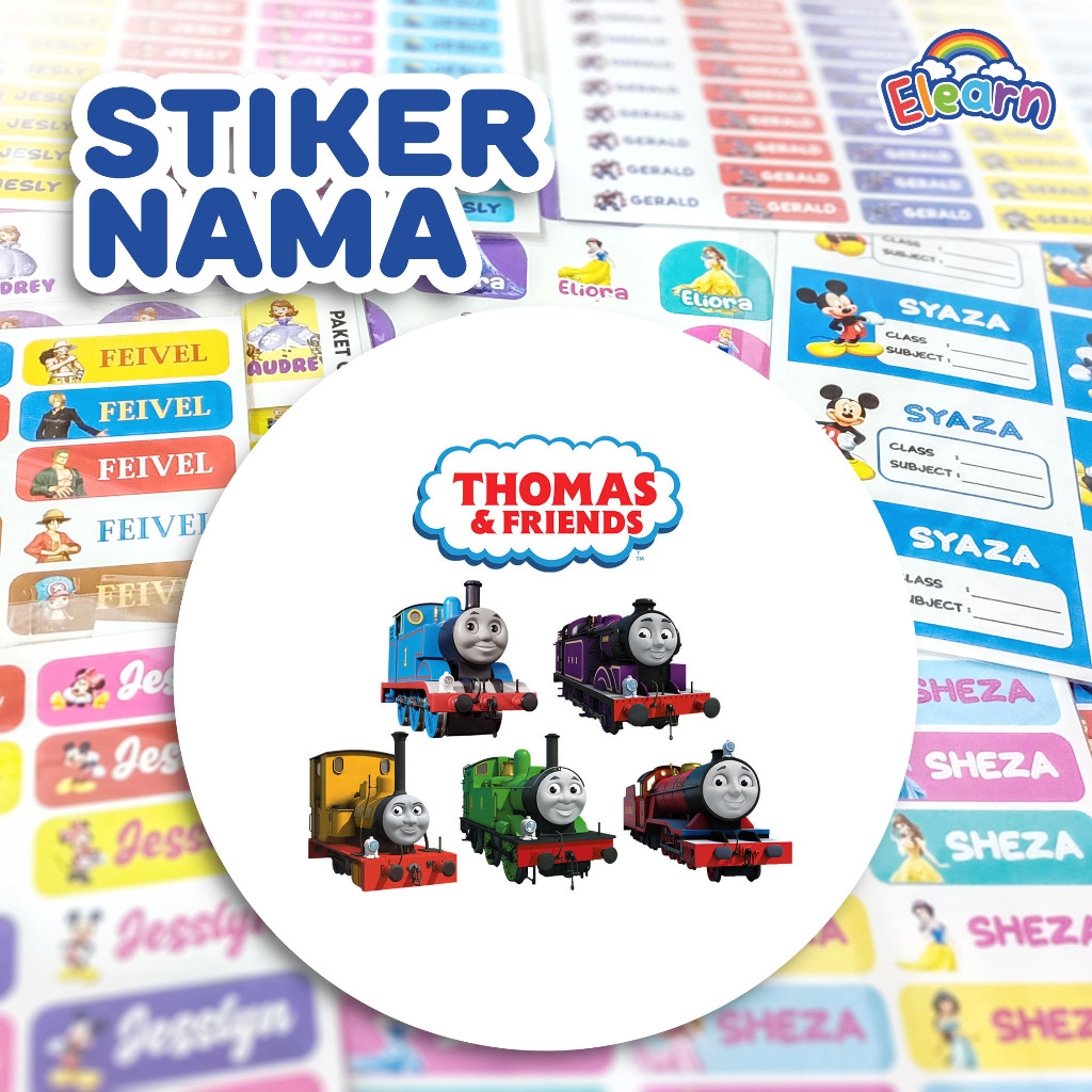 

Sticker Nama Anak Lucu/ Sticker Nama Unik/ Sticker Nama Custom Thomas and Friends (THO-01)