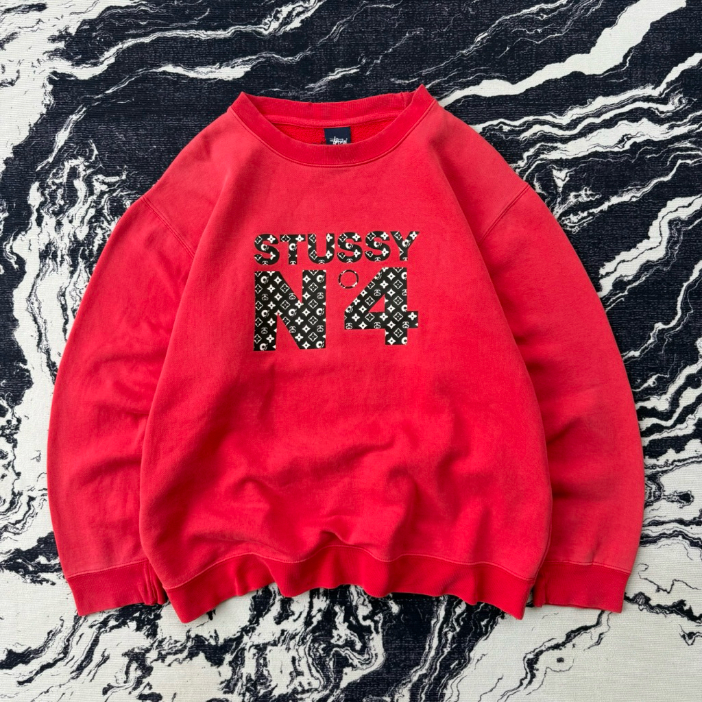 Vintage stussy lv monogram crewneck