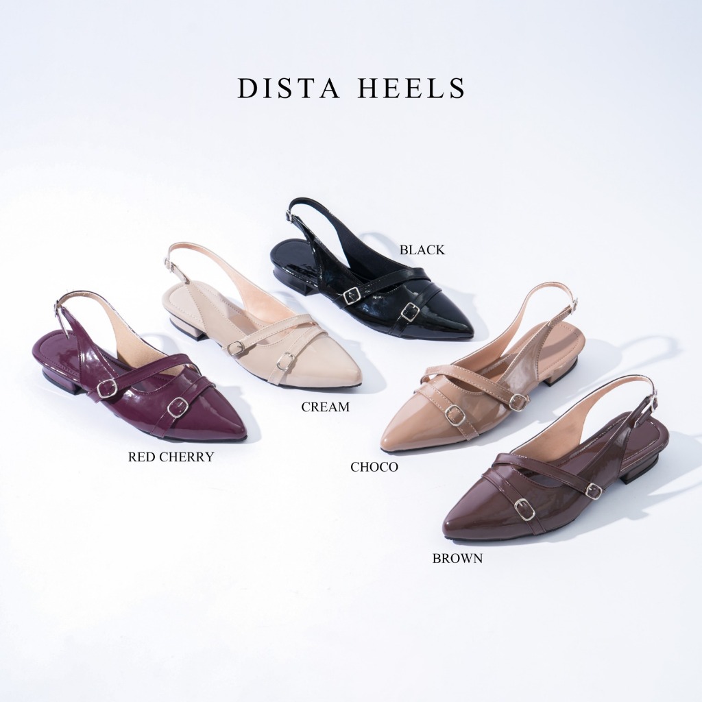 Handmadeshoesby - [Heels Wanita] Dista Heels Slop
