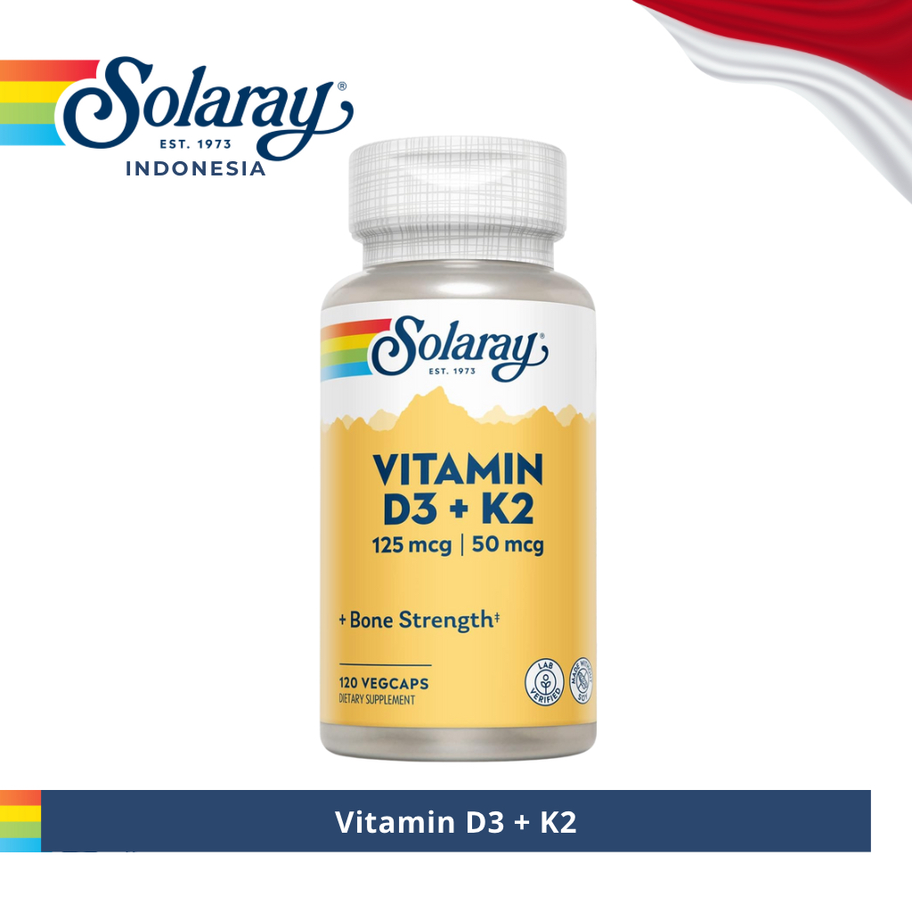 SOLARAY Vitamin D3 + K2
