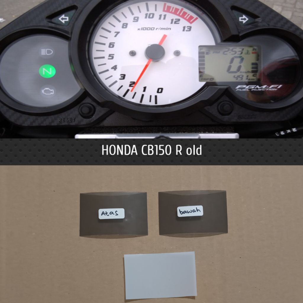 polaris polarizer polariser LCD speedometer honda CB150R old set atas bawah