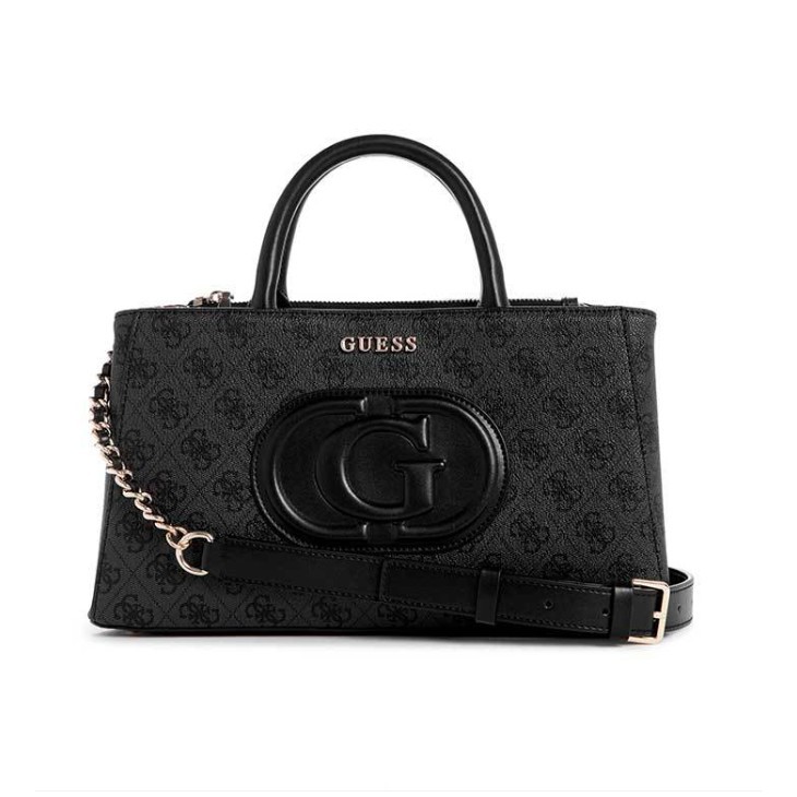 GUESS BAG HITAM ECO MIETTA SMALL SOCIETY SATCHEL - TAS GUESS ORIGINAL WANITA