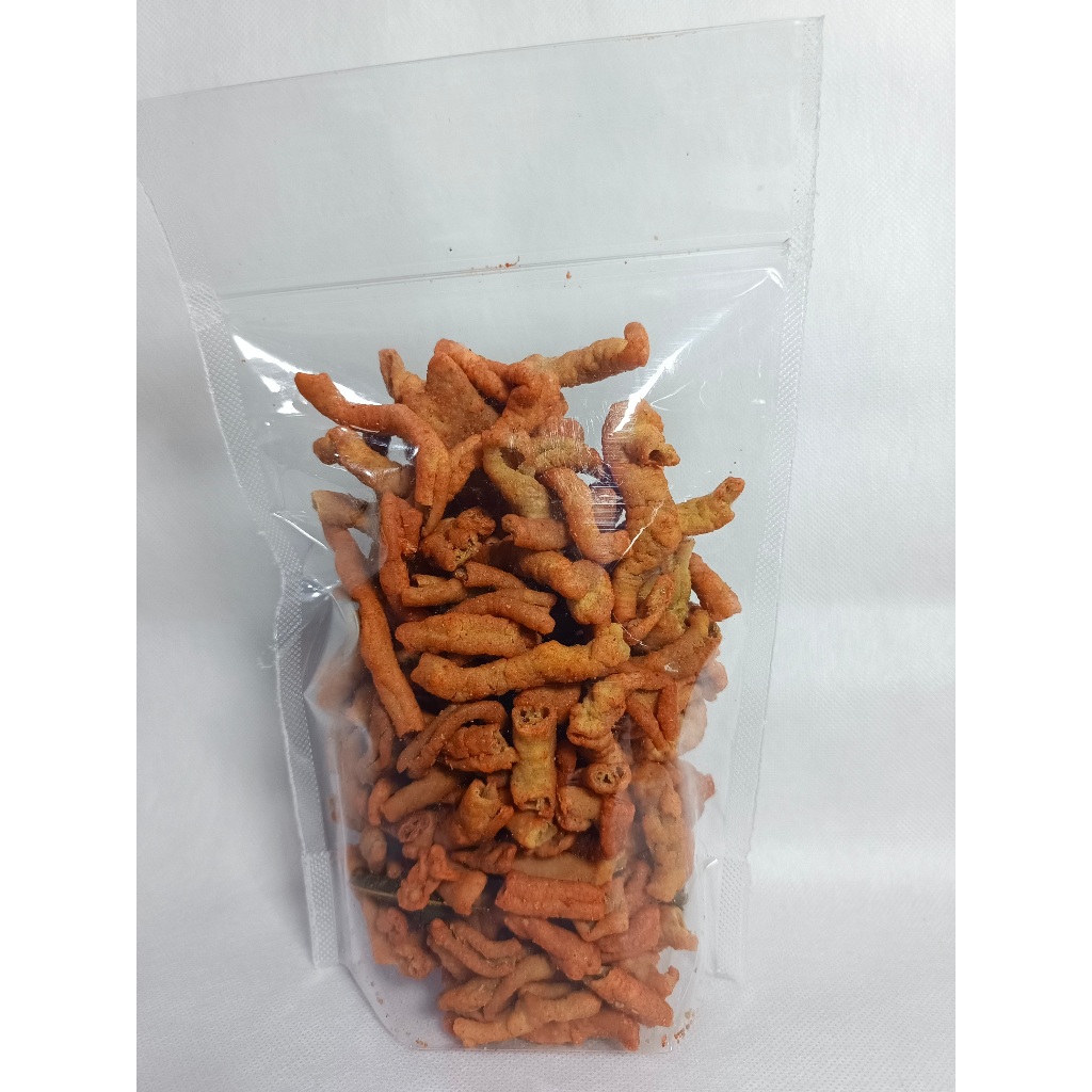 

Cemilan Usus Kripsi 250 Gram - Gurih, Pedas Daun Jeruk, Tanpa Pengawet