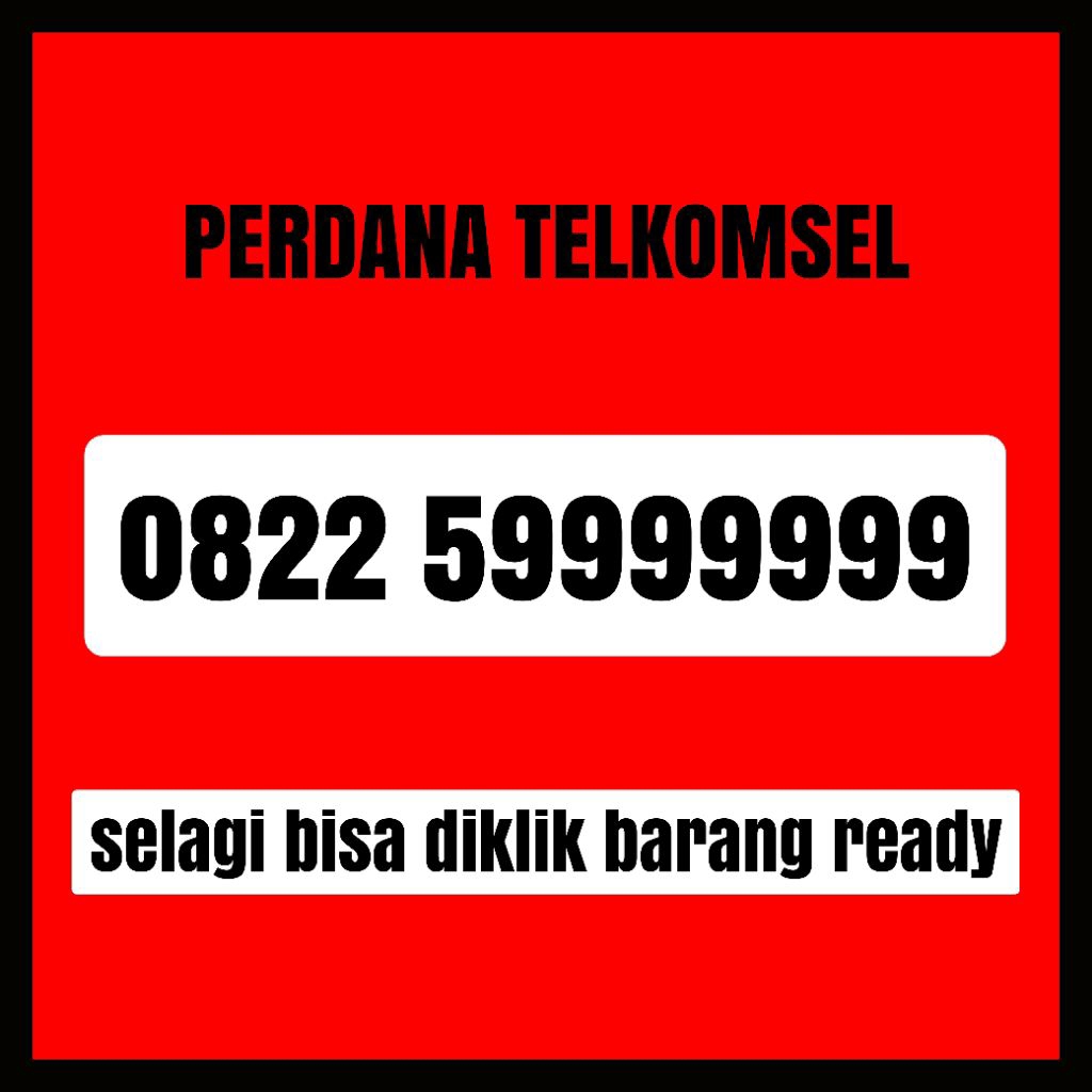 Nomor Cantik Simpati Kartu As Kartu Loop Perdana Cantik TELKOMSEL 9999