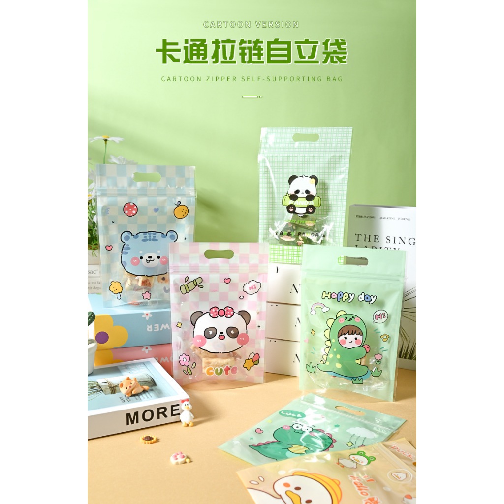 Zipper bag standing pouch kekinian - Ziplock bag lucu - Standing pouch A