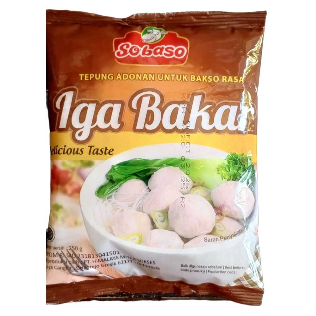 

Sobaso Tepung Adonan Bakso Rasa Iga Bakar 250 gr