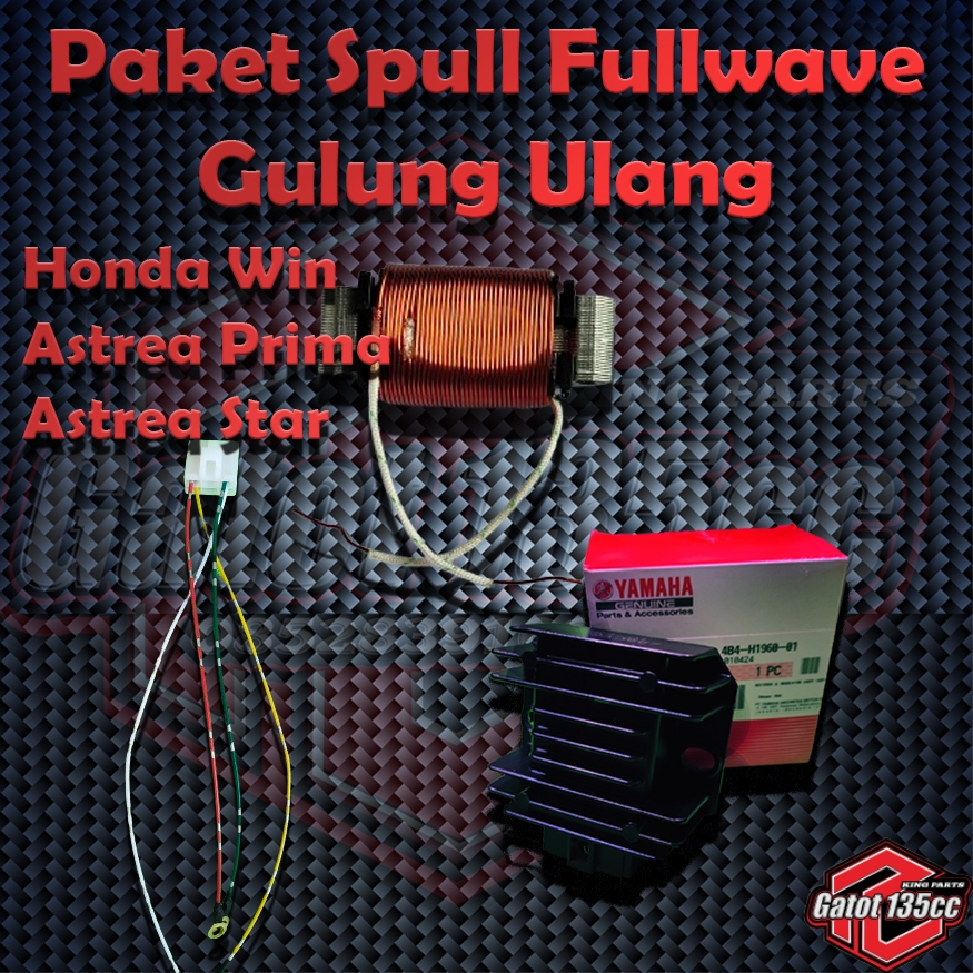 Paket Spul spull lampu HONDA WIN Astrea prima/star 12v volt Fullwaveset kiprok original Nmax suport 