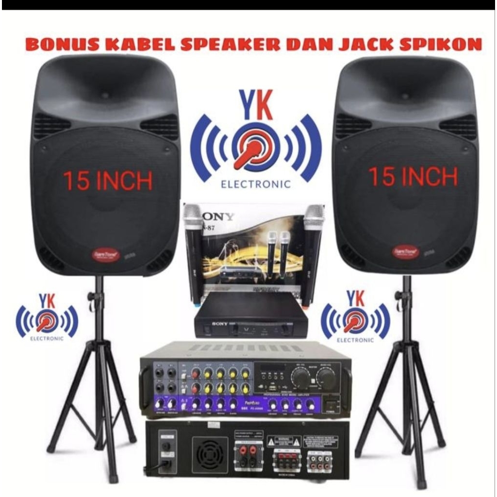 paket sound system karaoke 15 inch bluetooth speaker baretone