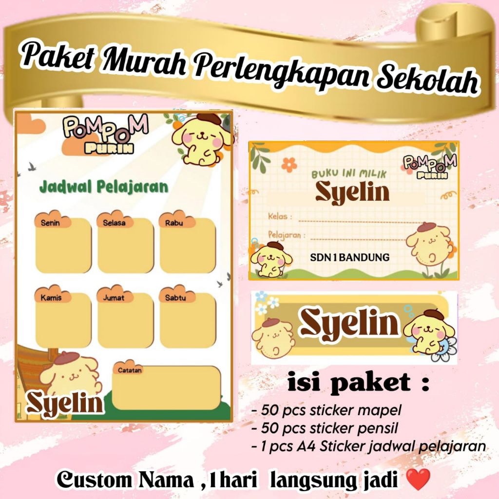 

PAKET PERLENGKAPAN SEKOLAH (ISI 101)