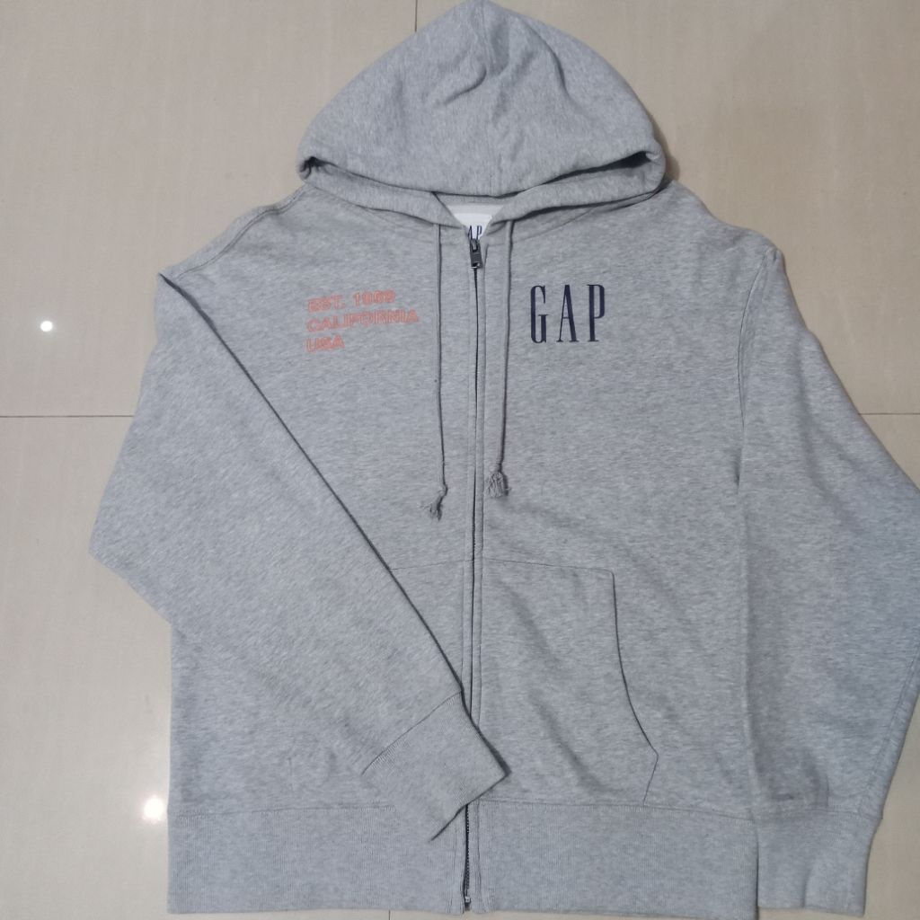 HOODIE GAP ZIPPER BACKPRINT BIG LOGO SABLON