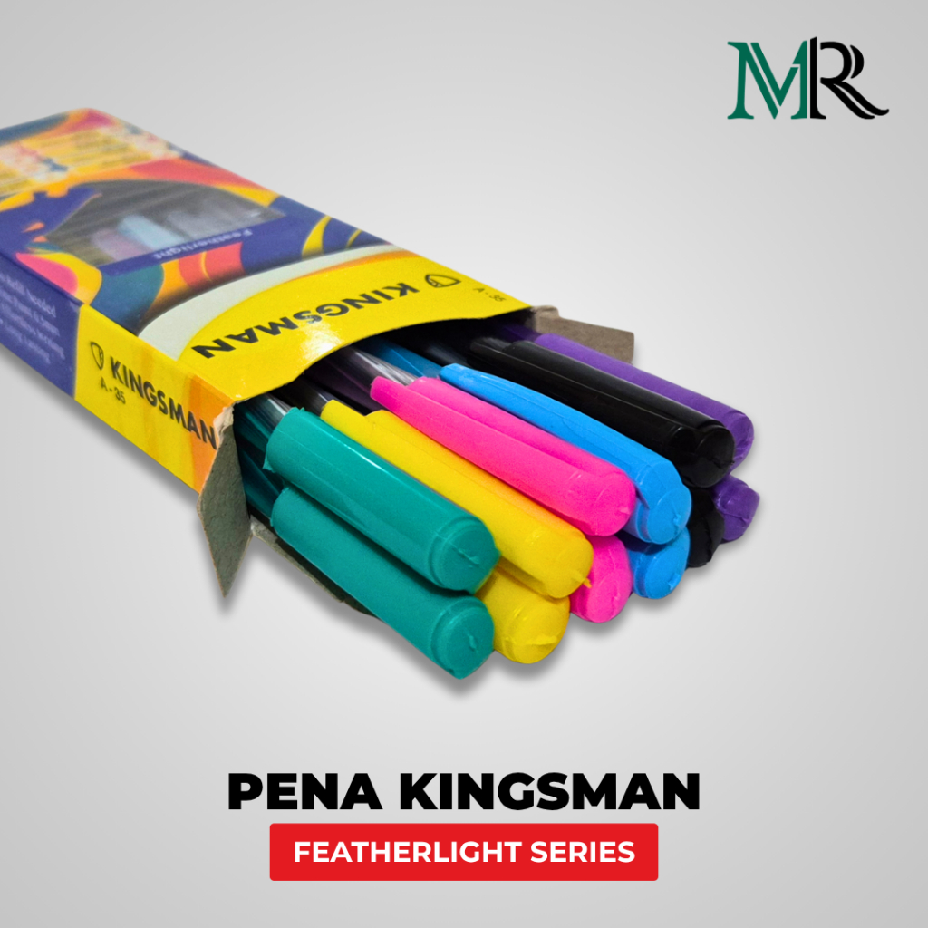

Pena Kingsman 1 Kotak (Isi 12pcs) - Tinta Hitam Permanen 0.5 mm - Nyaman & Awet