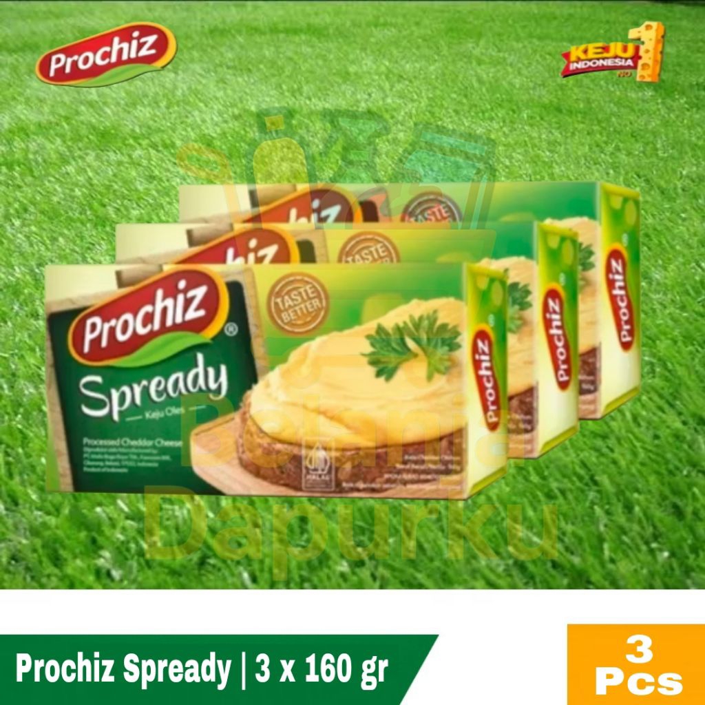 

Prochiz Spready Keju Oles 160gr Isi 3 pcs Keju Lembut untuk Roti dan Masakan