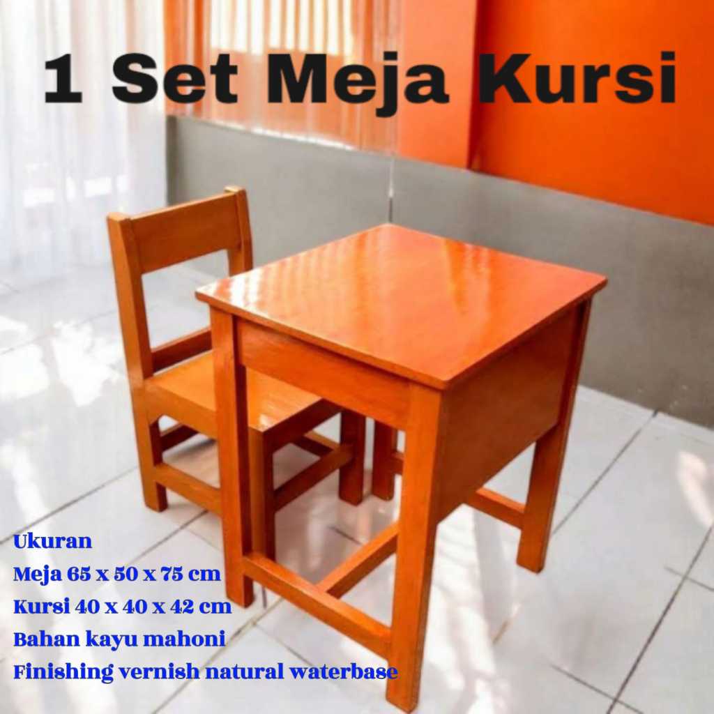 Kursi duduk meja kayu portable kursi sekolah kursi lansia Kursi meja kayu serbaguna