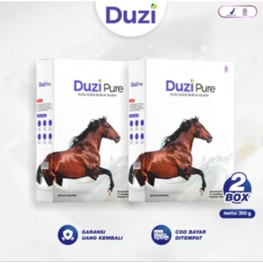 

Duzi Pure Susu Kuda Bubuk dengan Herbal - Paket 2 Box