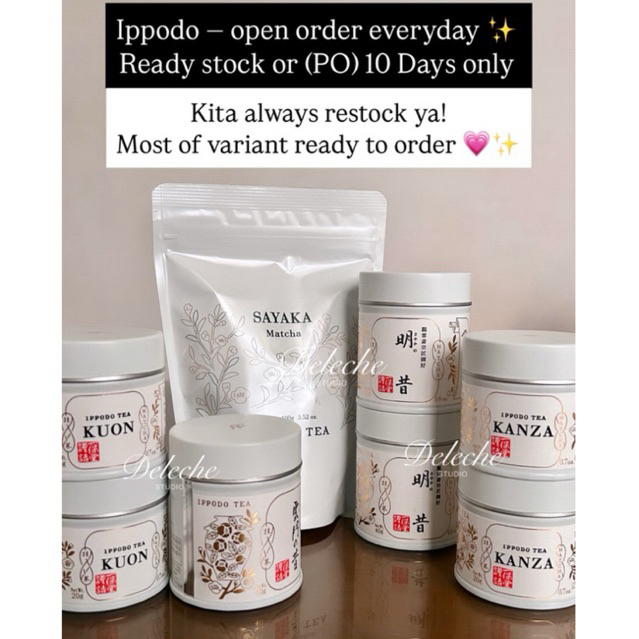 

[READY LANGSUNG KIRIM] — IPPODO MATCHA JAPAN - 100% ORI JEPANG — Ummon-no-mukashi - Seiun - Shoin - Sayaka-no-mukashi - Horai - KANZA - KUON - Matcha To-Go Packets - Uji-Shimizu