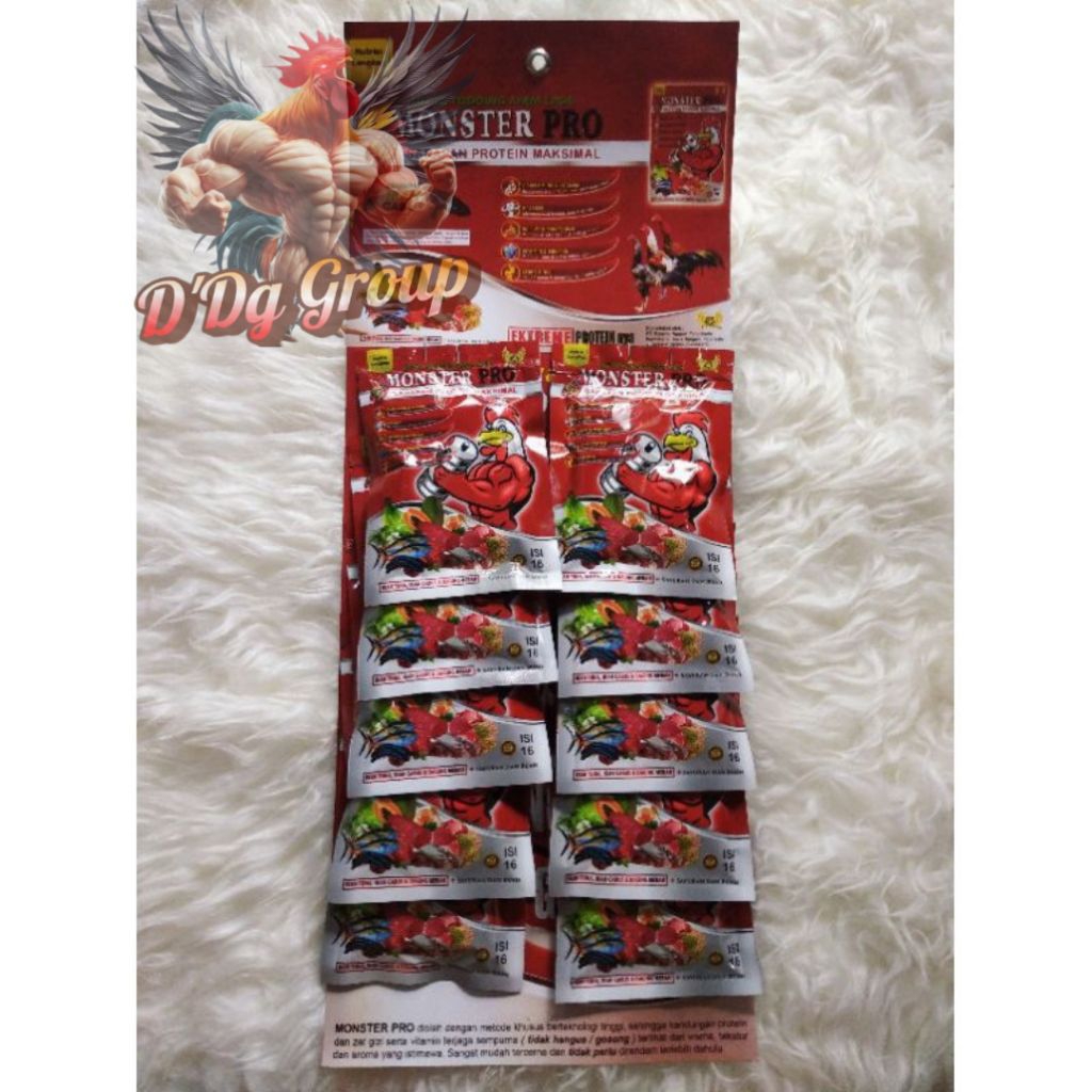 Monster Pro 1 Renteng Jamu Ayam Aduan