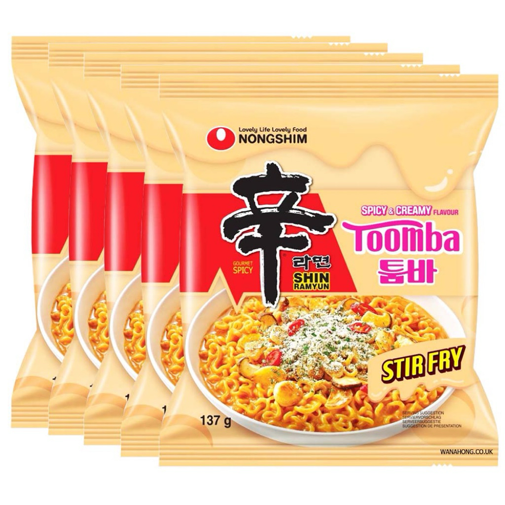 

Nongshim Toomba Shin Ramen Ramyun Stir Fry Spicy & Creamy Halal