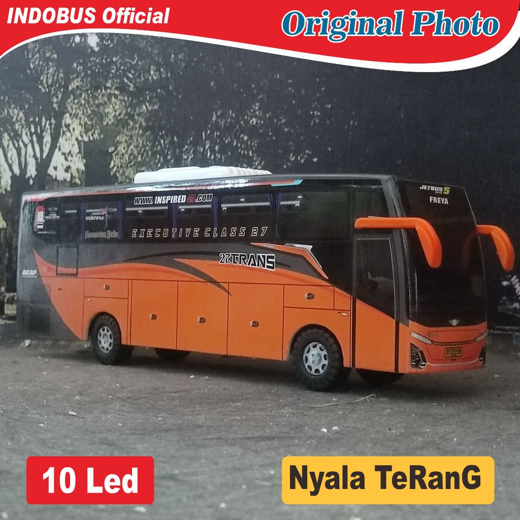 Miniatur Bus Bis 27 Trans JB5 Single Glass