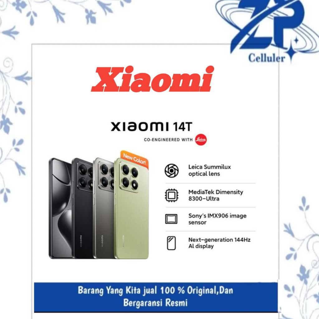 Xiomi 14T 5G ram 12gb/256gb garansi resmi Xiaomi