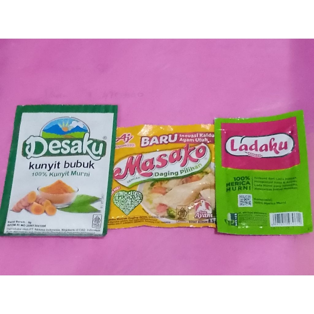 

Kunyit bubuk+Masako+Ladaku Paket 2Ao (TRB133)