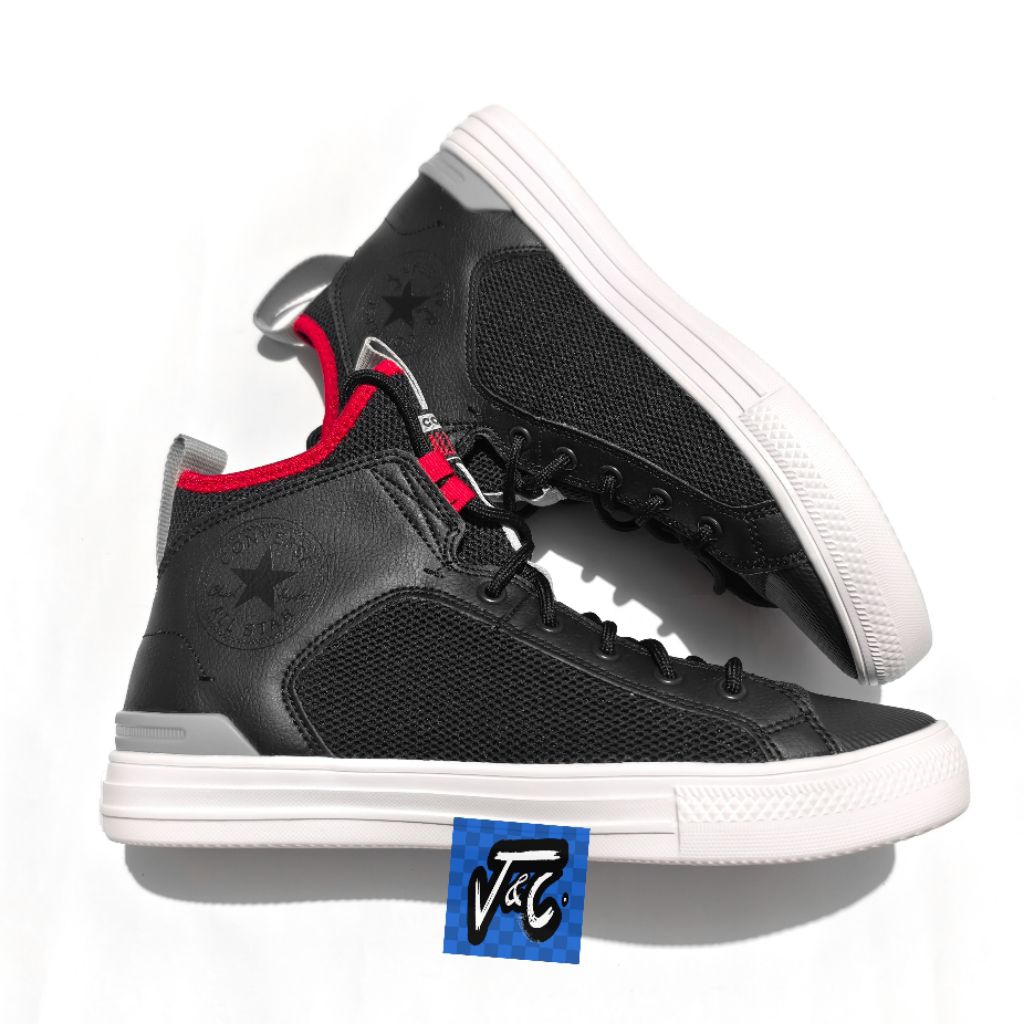 Converse Chuck Taylor All Star Ultra Synthetic Leather Black Murah