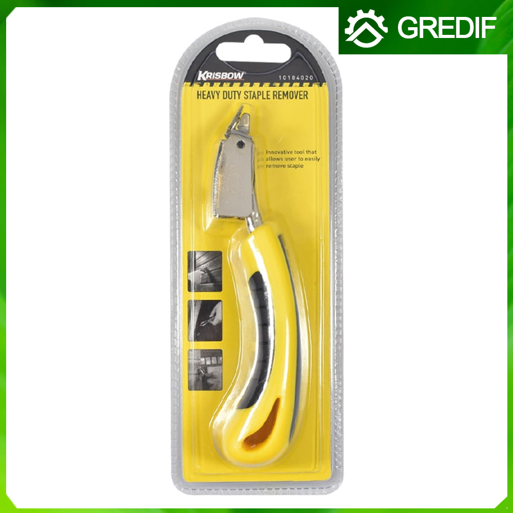 

Krisbow Heavy Duty Staple Removal Remover – Alat Pencabut Cabut Stapler Staples Kuning