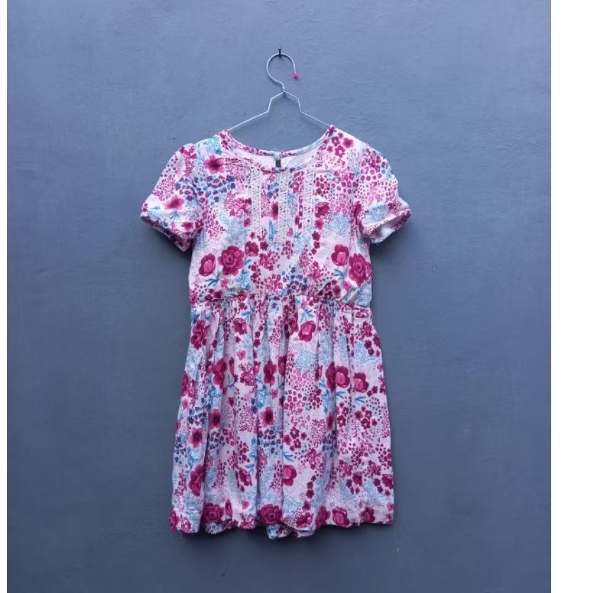 Preloved dress anak| dress bunga-bunga