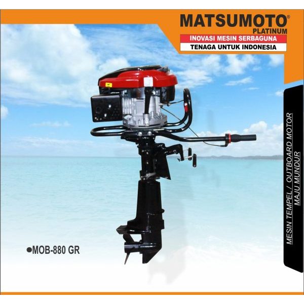 Mesin Tempel Mesin Perahu Outboard Maju Mundur Matsumoto MOB 880 GR