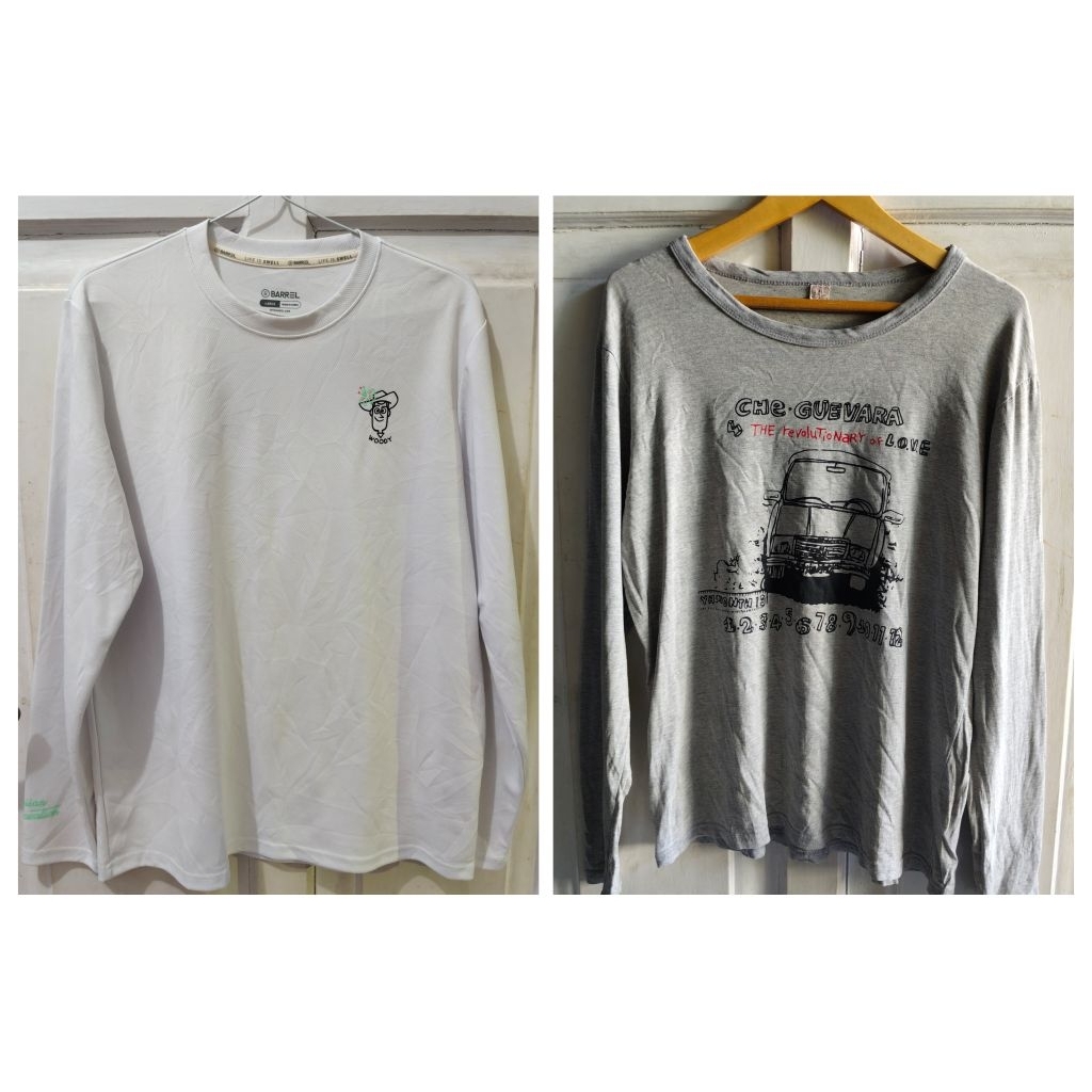 SALE Kaos Oblong Pria Lengan Panjang Preloved