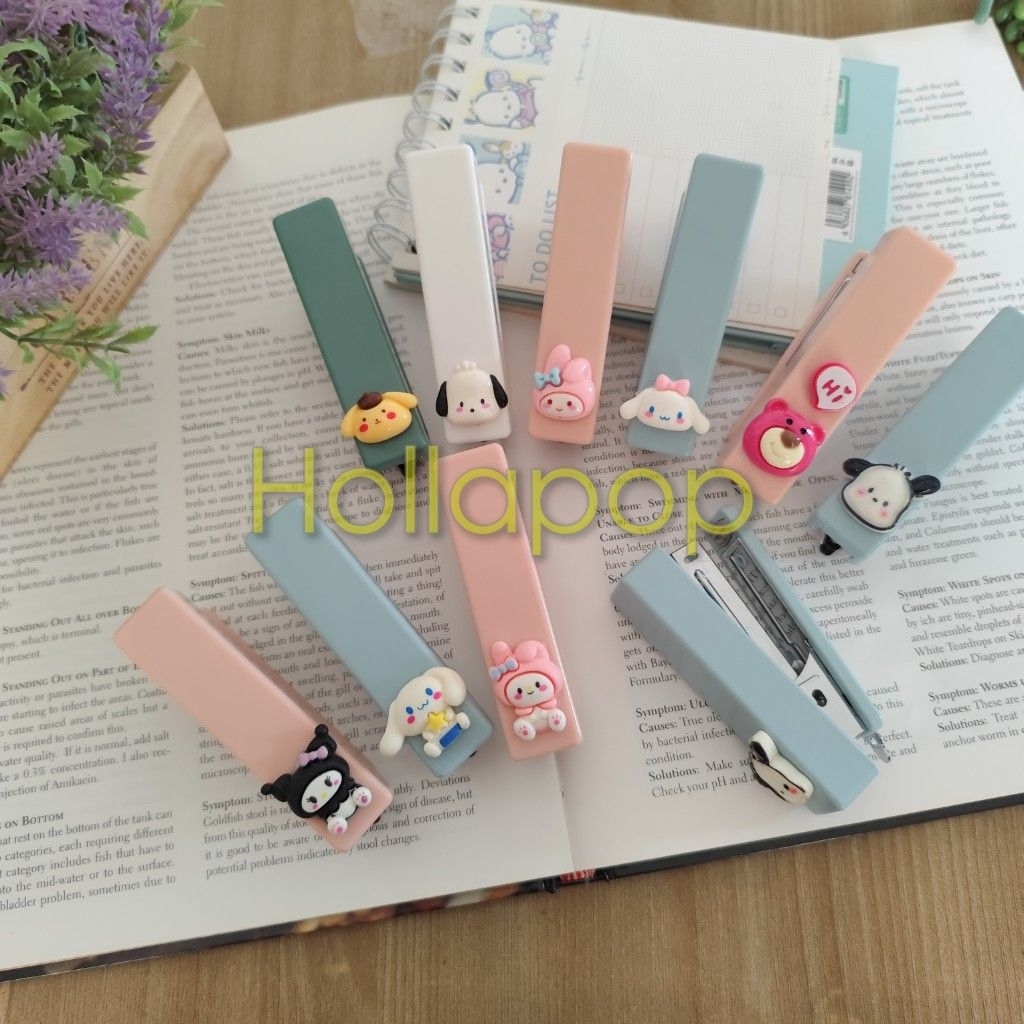 

HOP Stapler Staples Hekter Jekrekan Kuromi Cinnamoroll My Melody Pompompurin Lotso