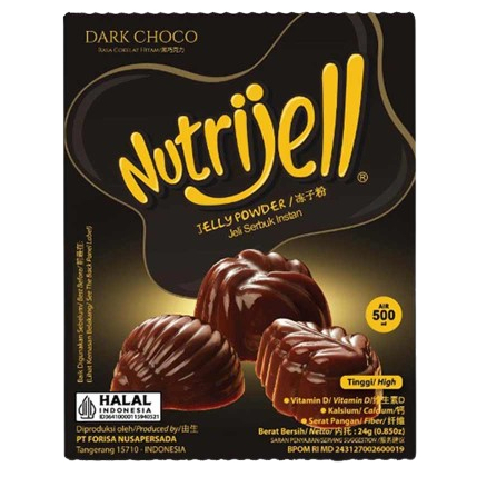 

NUTRIJELL JELLY POWDER DARK CHOCO EKONOMIS 12 GR 8992933415117