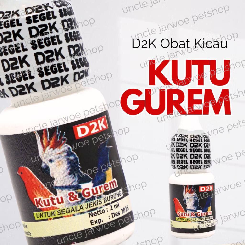 OBAT KUTU BURUNG D2K KUTU GUREM MENGATASI BURUNG TERKENA KUTU DAN GUREM