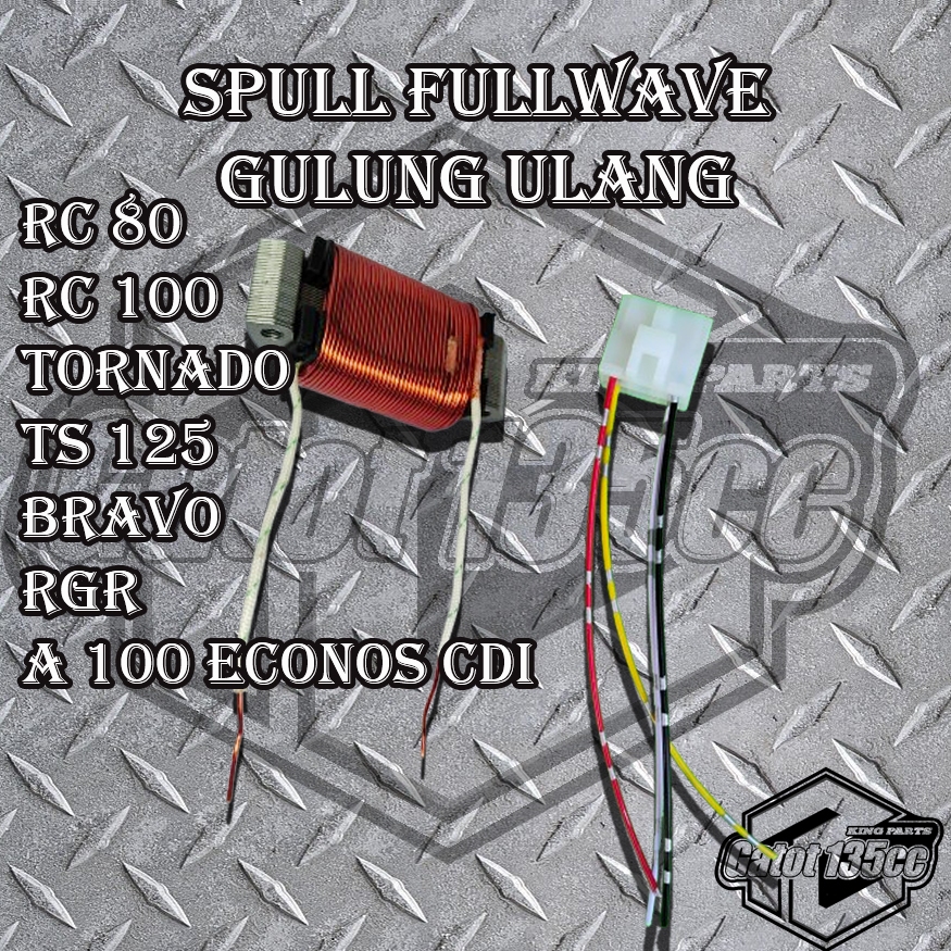 Spull fullwave Suzuki RC100 RC80 Tornado Bravo A100 Econos CDI set kabel kit fullwave PNP kiprok Nma