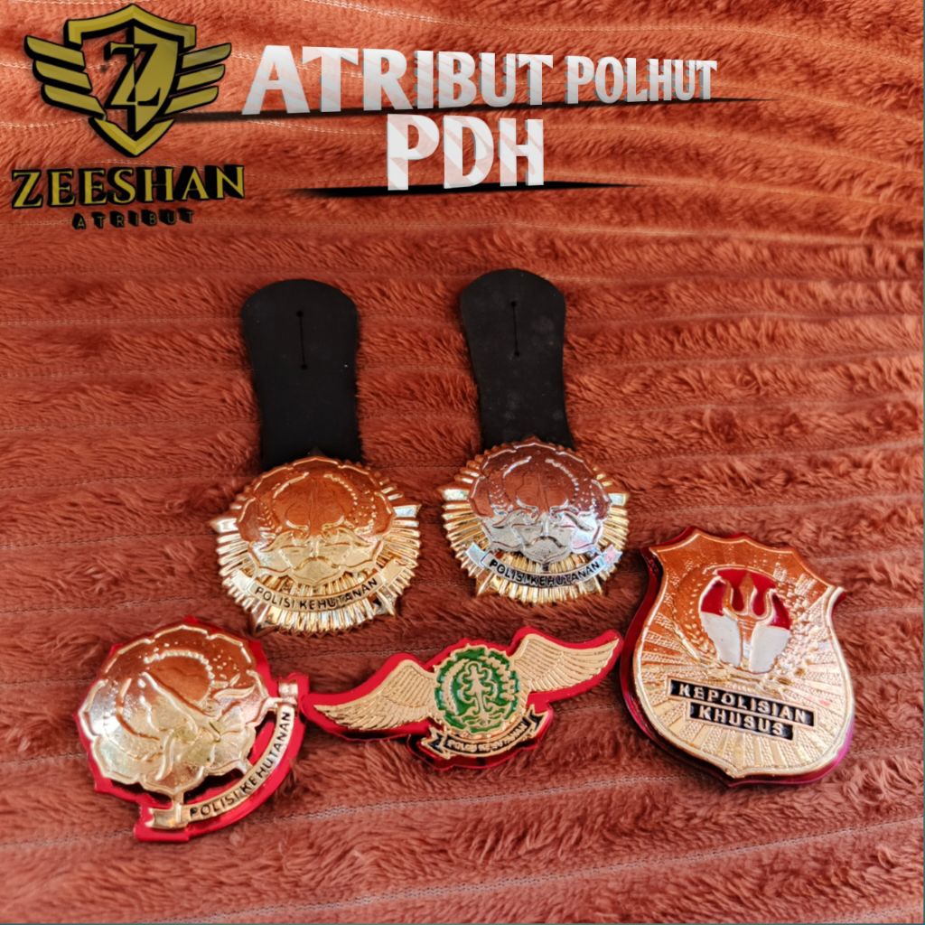 Atribut Polhut/Pin polhut /Wing polhut/Tanjab Polhut/Kewenangan Polhut Terbaru