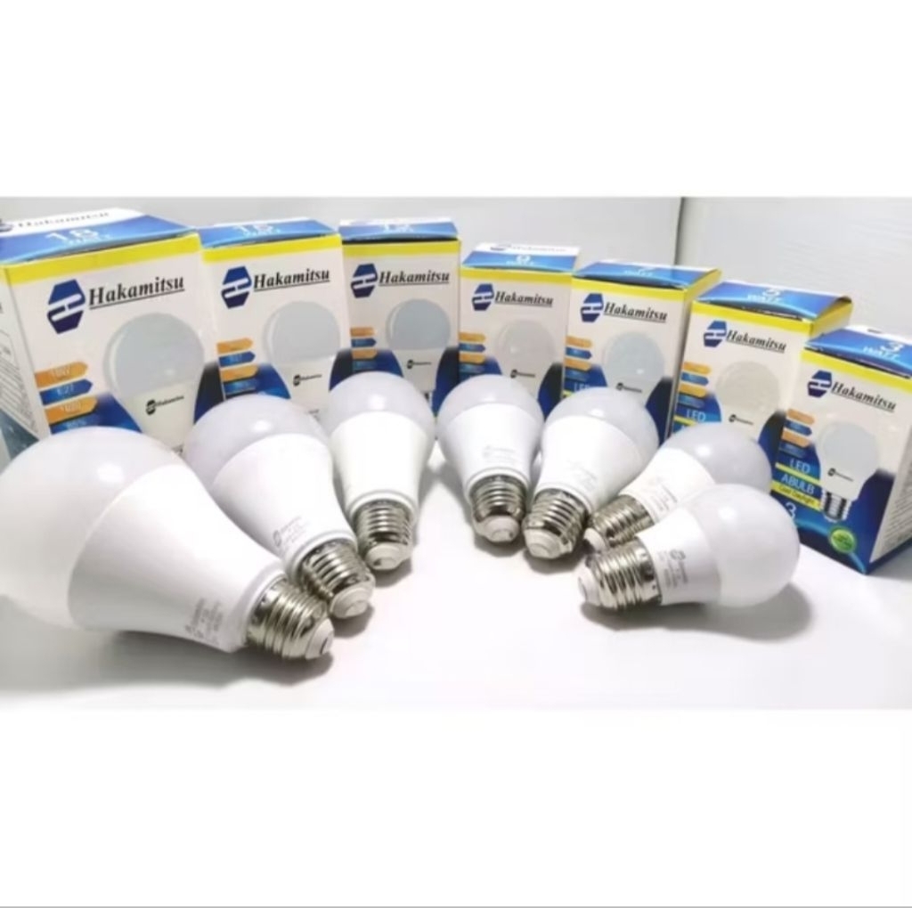 Lampu Platinum LED Bulb Hakamitsu 5 Watt 10 W  18 W 15W 40W 60W Cool White