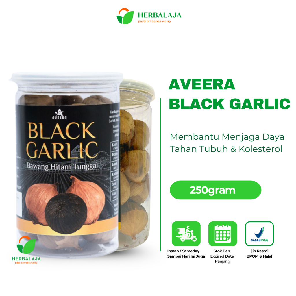 

BLACKGARLIC JUMBO 250Gram Bawang Hitam Tunggal Original Bawang Lanang Kenyal Kolesterol Alami