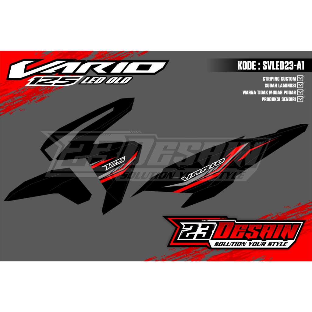 striping vario api striping api fire striping vario 125 led old malaysia striping vario new striping
