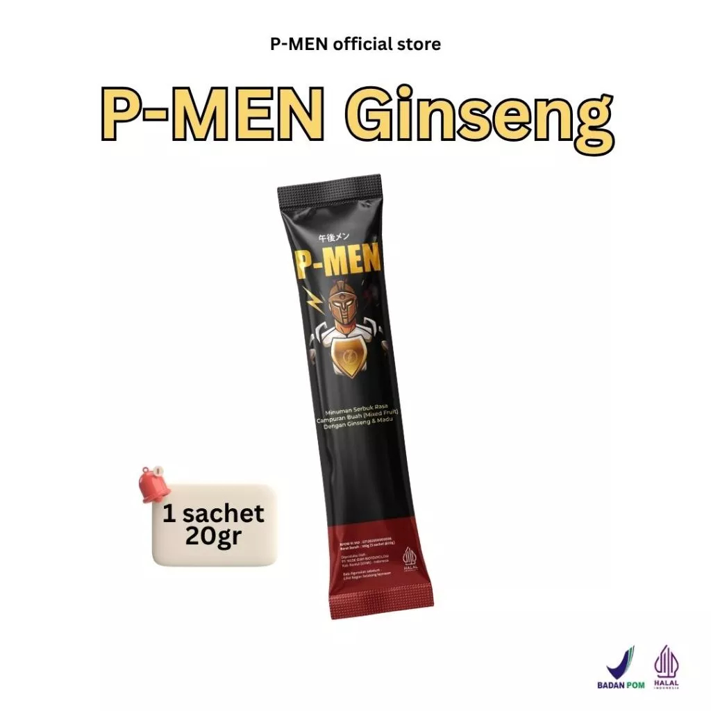 

P-man Original Minuman Ginseng Madu Kuatkan Stamina Pria Dewasa - 1 Sachet 20 gram