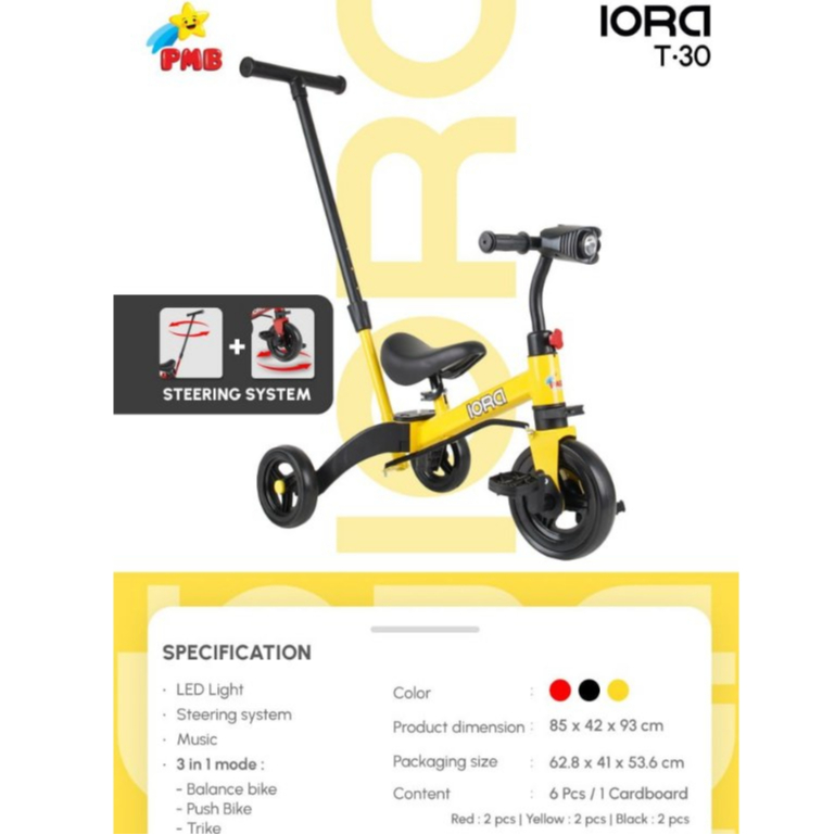 Sepeda Balance bike anak Iora T20-7 Iora T30 Sepeda keseimbangan anak