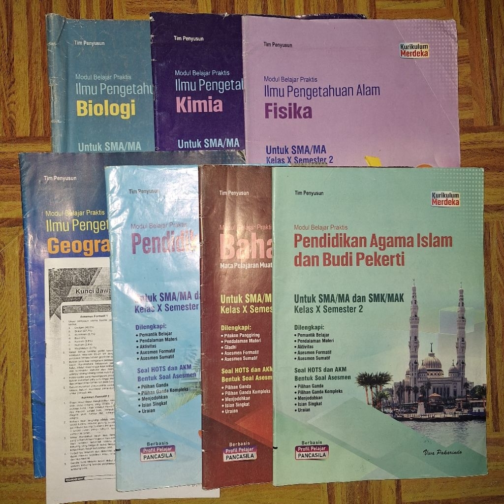 Buku LKS Viva Pakarindo Kelas X 10 Semester 2 Original Preloved Bekas IPA Biologi Kimia Fisika IPS G