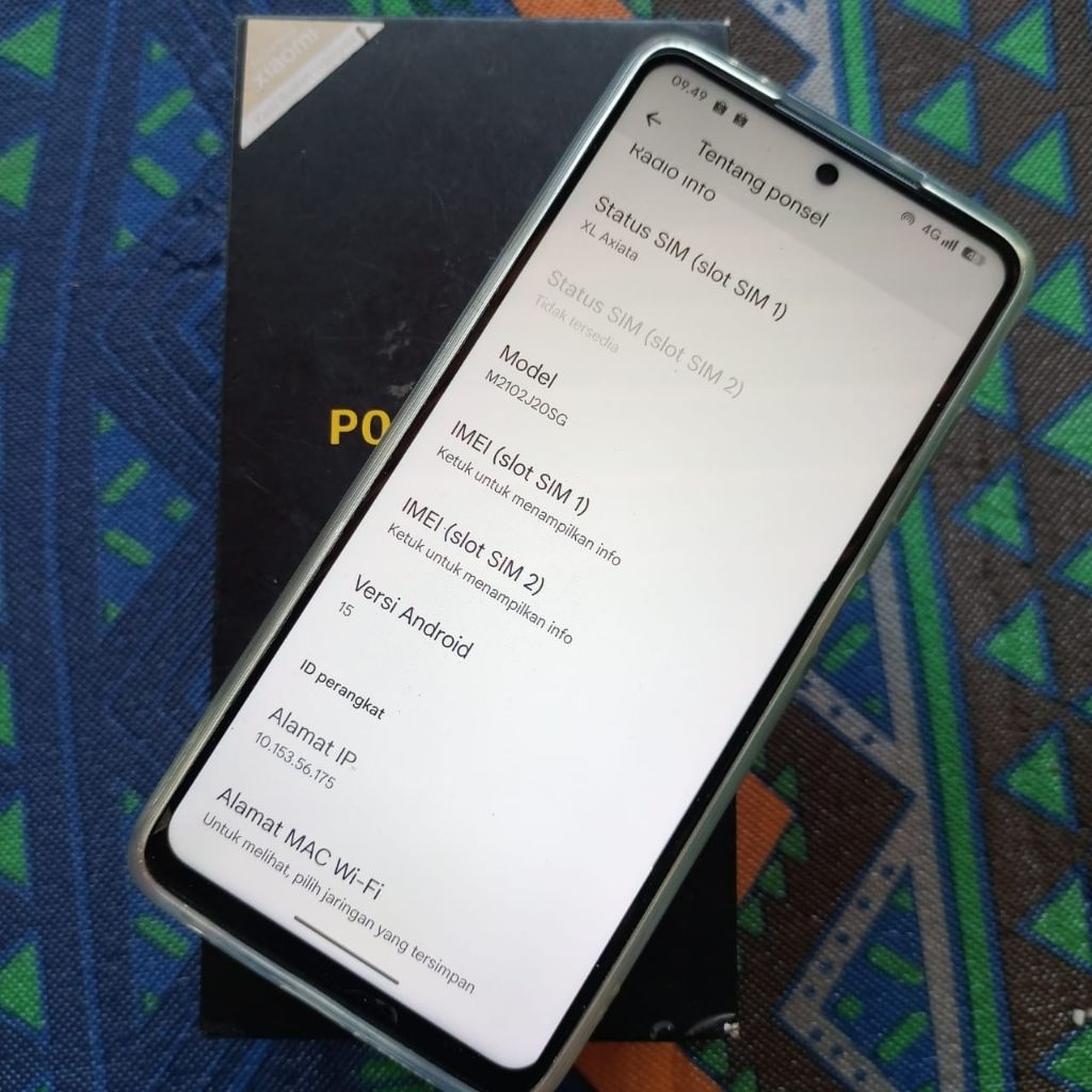 Poco x3 pro 6/128 kelengkapan hp dusbok normal