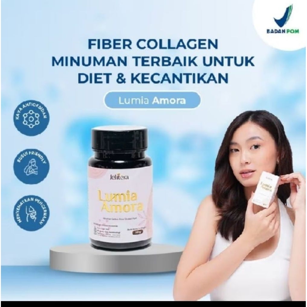 [TERLARIS] JELITERA | LUMIA AMORA | PEMUTIH BADAN AMPUH | PEMUTIH BADAN PERMANEN | COLLAGEN DRINK RA