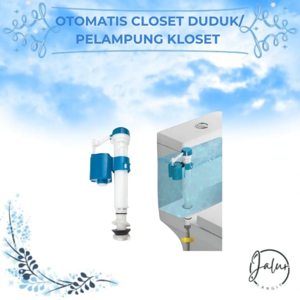 Otomatis closet duduk/Pelampung Closet