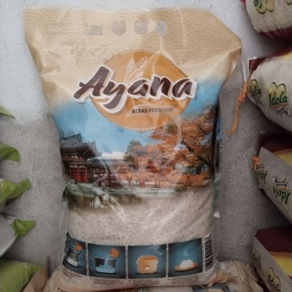 

Beras Cap merek Ayana gold 5kg -free ongkir