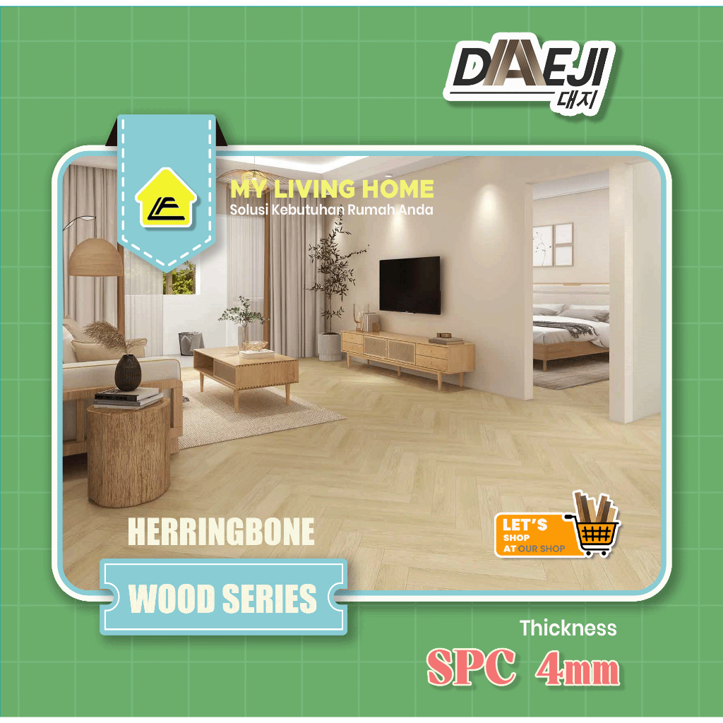 Lantai SPC DAEJI Herringbone 4mm | HERRINGBONE SERIES