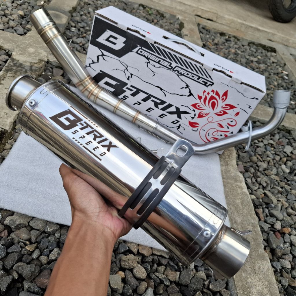knalpot racing bass adem btrix speed b-trix Vixion satria fu sonic 150r jupiter mx135 king cb cbr 15