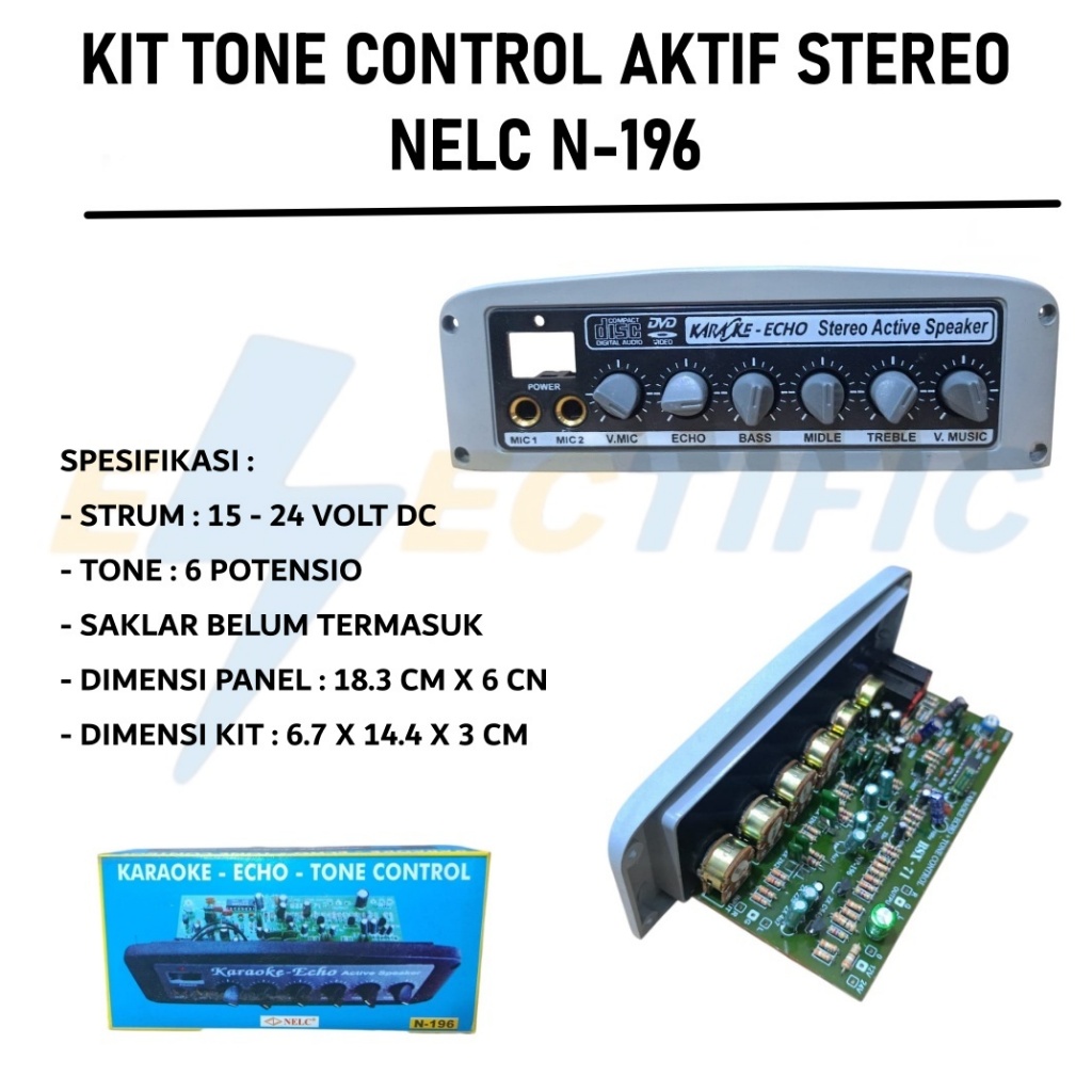 Karaoke Echo Tone Control BSX-71 | Karaoke Echo Active Speaker N-196