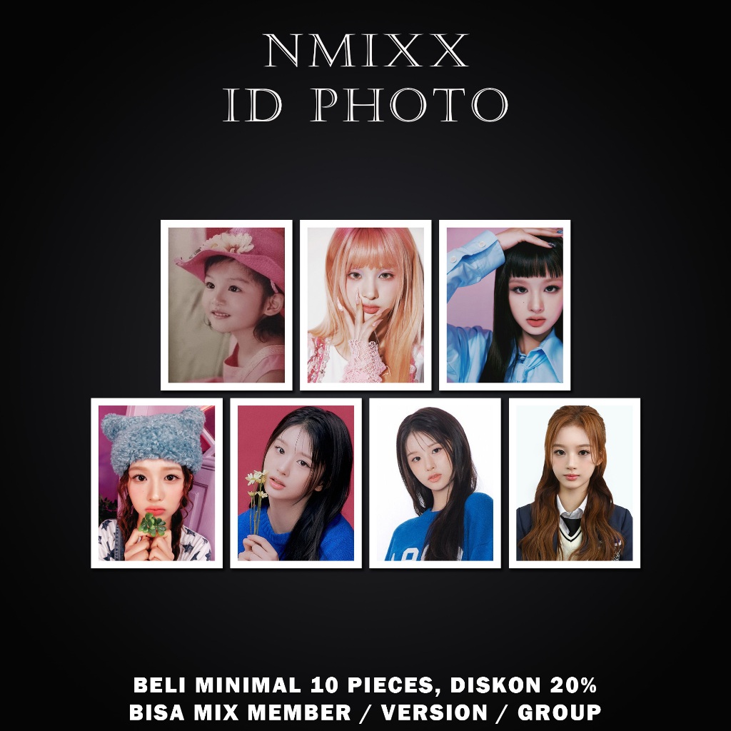 ID PHOTO NMIXX PAS FOTO NMIXX PHOTOCARD NMIXX