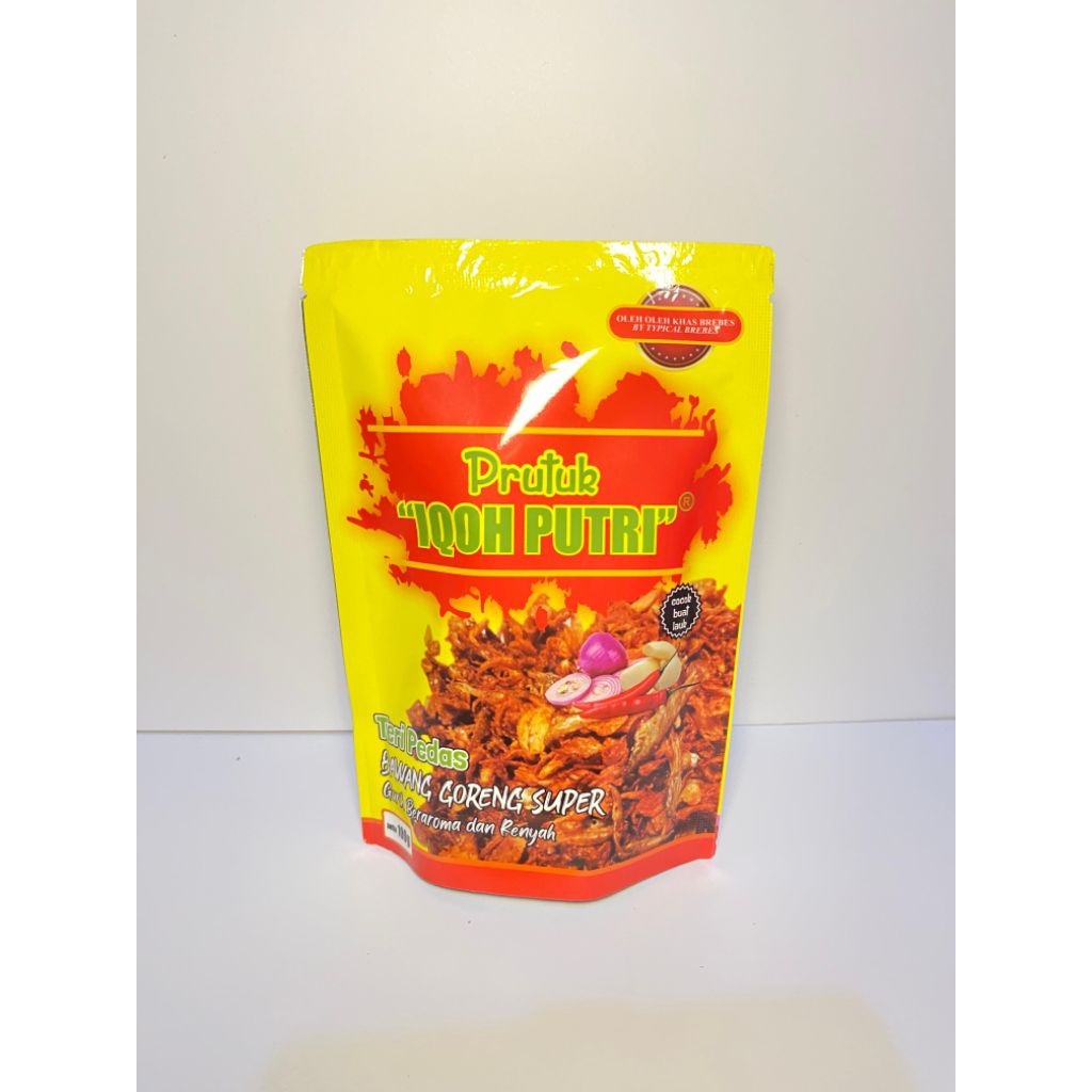 

asli brebes bawang goreng IQOH PUTRI dengan rasa teri pedas cocok sekali buat oleh oleh